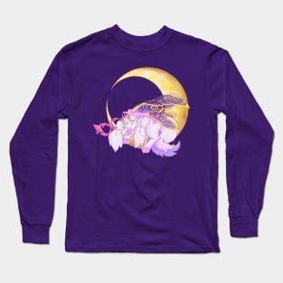 Sleepy Moon Bunny Long Sleeve T-Shirt